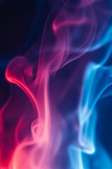 Fototapeta premium Close-up of Red and Blue Light Color Smoke for Abstract Backgrounds Generative AI
