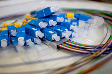 multiplexer for data transmission. Internet equipment for Internet service providers, connection,...