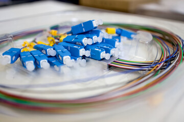 multiplexer for data transmission. Internet equipment for Internet service providers, connection,...