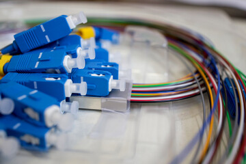 multiplexer for data transmission. Internet equipment for Internet service providers, connection,...