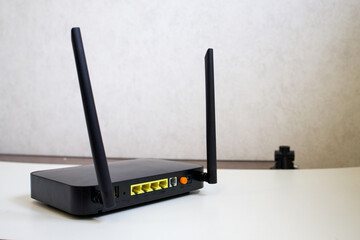 Router or router - the device receives a signal from the provider and distributes it to all connected home devices