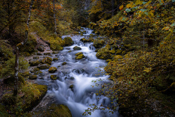 Fototapeta premium Photo de la rivière du Bryant en pose longue 