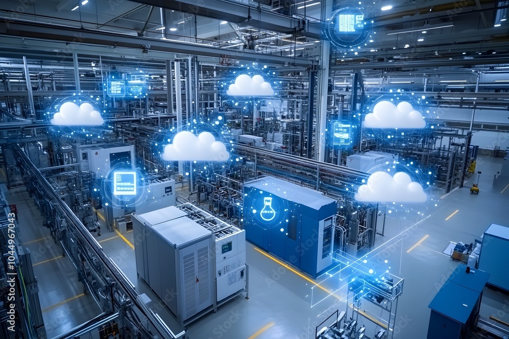 Poster optimizing manufacturing through iot and automation in industry