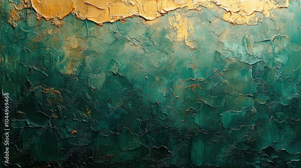 Poster an elegant green background adorned with subtle abstract design elements, providing ample space for 