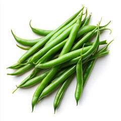 Fototapeta premium Cooked Green Beans Isolated