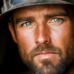 Fototapeta premium Coal Miner Isolated