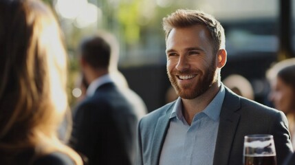 Obraz premium Business networking, showcasing the importance of creating professional connections to drive business growth and career opportunities