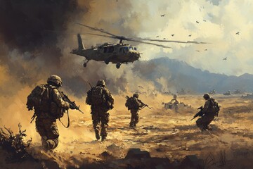 Combat operations strategy, focusing on the strategic approaches used by commanders to achieve military objectives in combat