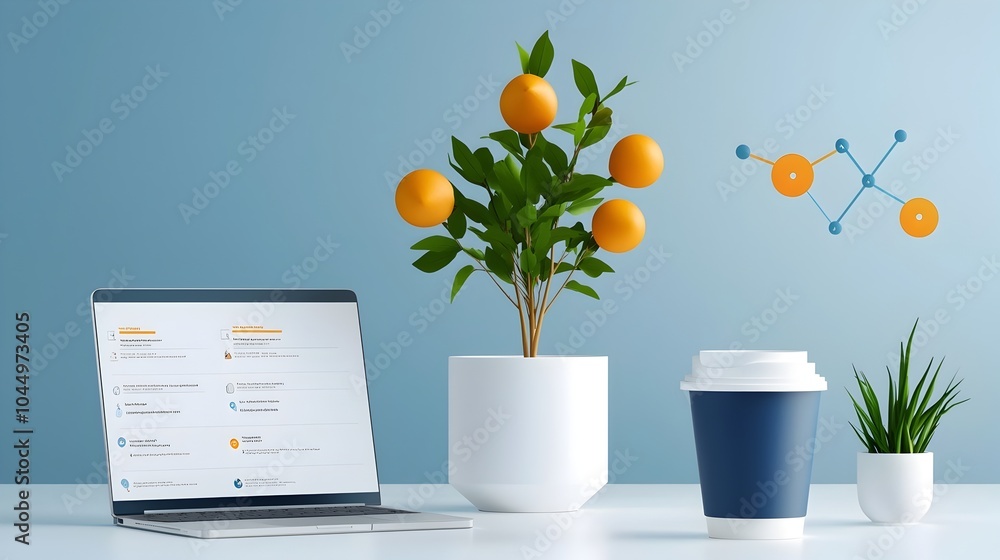 Poster Sleek Contemporary Workflow Infographic Visualizing the Step by Step Process for Efficient Scheduling Planning and Teamwork Management in a Modern Workplace or Business Setting