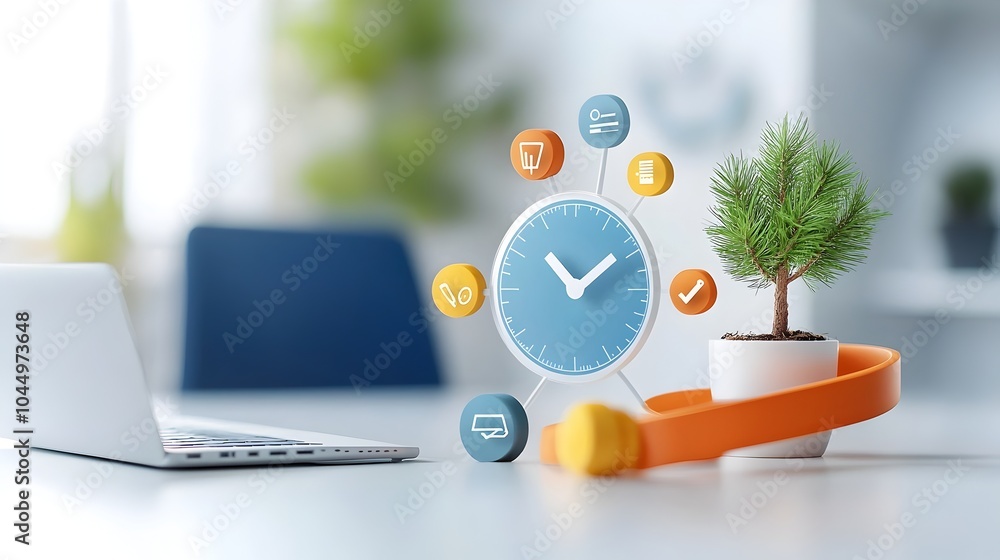 Poster workflow infographic depicting contemporary design and comprehensive business planning process manag
