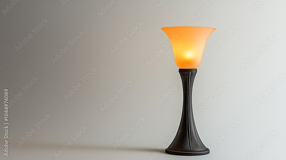 Poster elegant table lamp with soft warm light