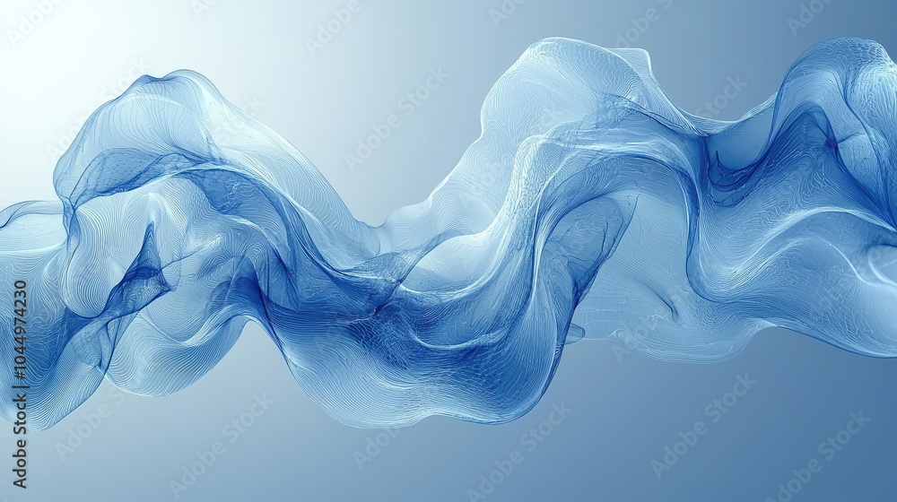 Poster clean light blue vector background with soft transitions and elegant lines, ideal for modern digital