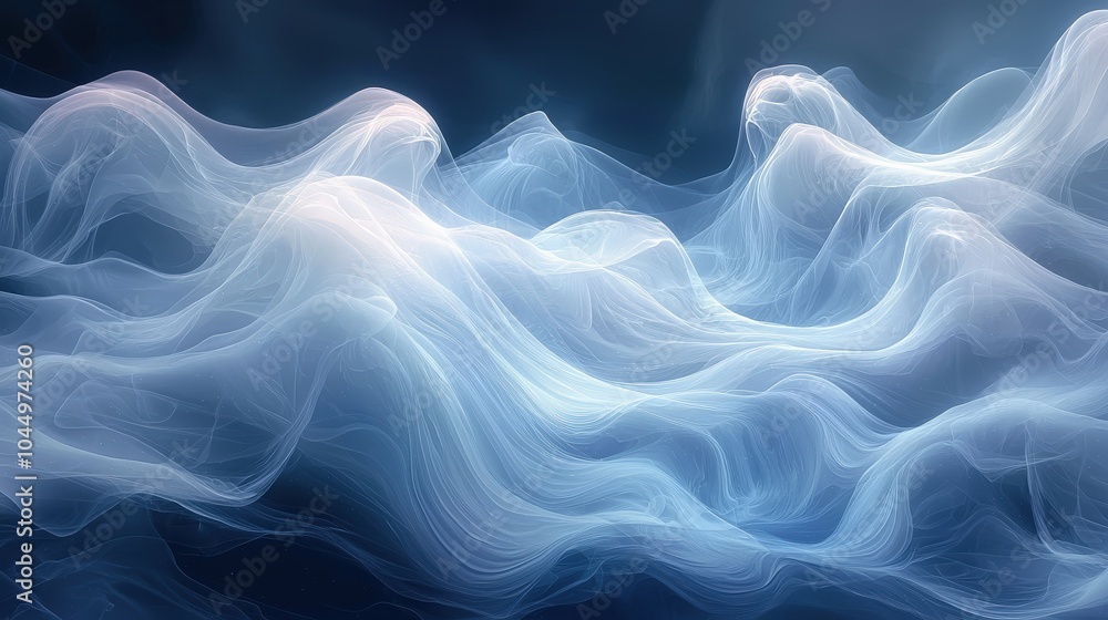Poster clean light blue vector background with soft transitions and elegant lines, ideal for modern digital