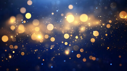 Obraz premium Abstract Background with Golden Lights