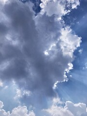 blue sky with clouds