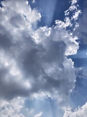 blue sky with clouds