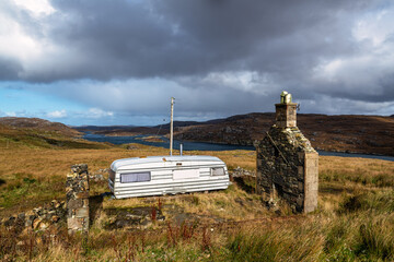 Caravan Home on a Hill.
