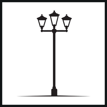 recommend clip art: street light silhouette lamp post