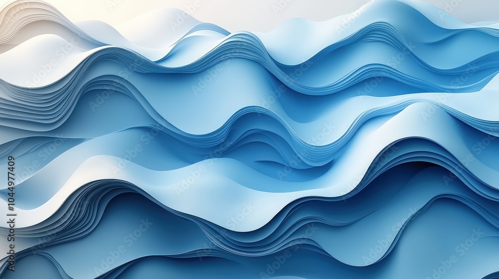 Poster light blue minimalist vector background with subtle gradients and smooth shapes, perfect for web des