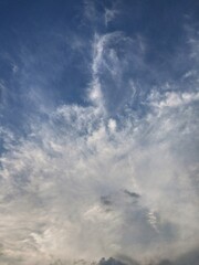 Angel clouds in the sky