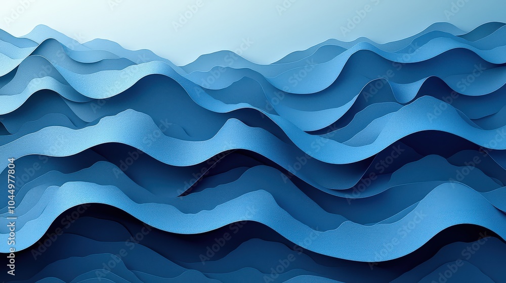 Poster minimalist light blue vector background with flowing transitions, emphasizing clarity and simplicity