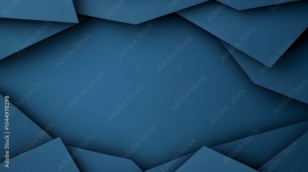 Poster Captivating Blue Gradient Geometric Abstract with Ethereal Shadow Effects   Sleek and Minimalist Futuristic Design for Digital Artwork Branding and Visually Striking Backgrounds