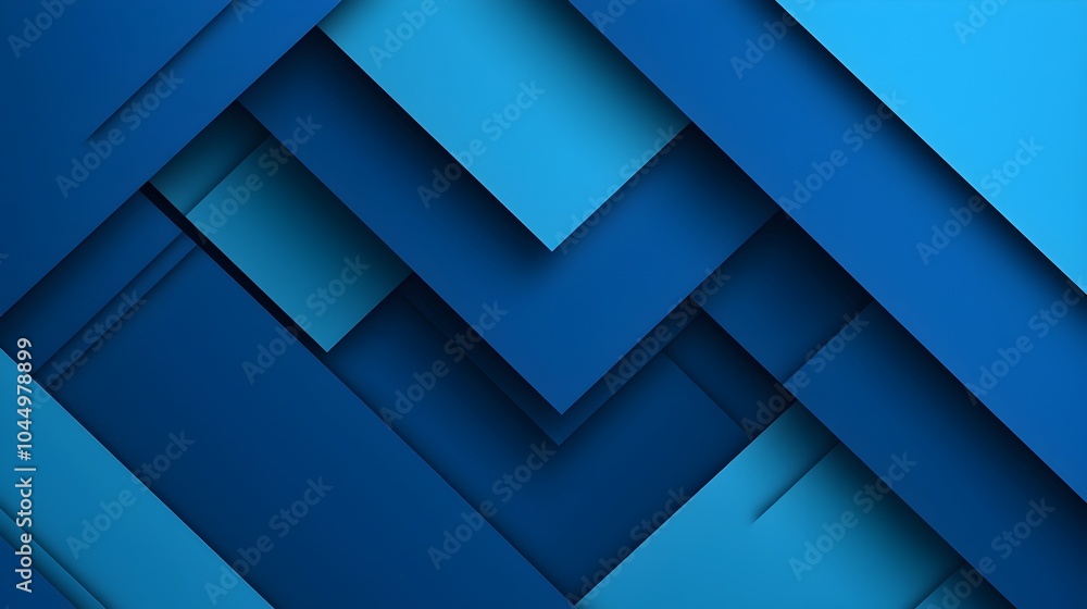 Poster Minimalist Geometric Blue Gradient Shapes and Shadows Abstract Futuristic Tech Background  Elegant and sophisticated digital perfect for tech science and innovation concepts layouts and designs