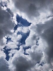 blue sky with clouds