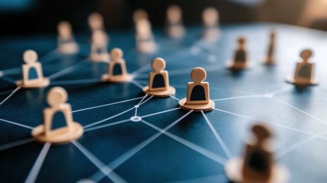 Social networking for professionals, showcasing the use of professional social media platforms like LinkedIn for networking purposes