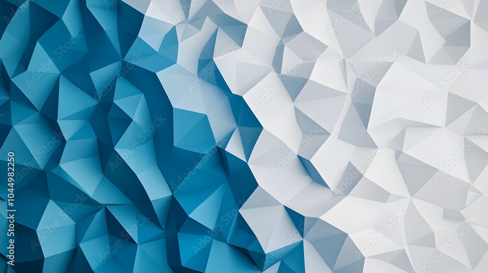 Poster Sparkling Polygonal Mesh in 3D Abstract Digital Background Perfect for Futuristic Tech Concept Landing Page Design and Modern Graphic