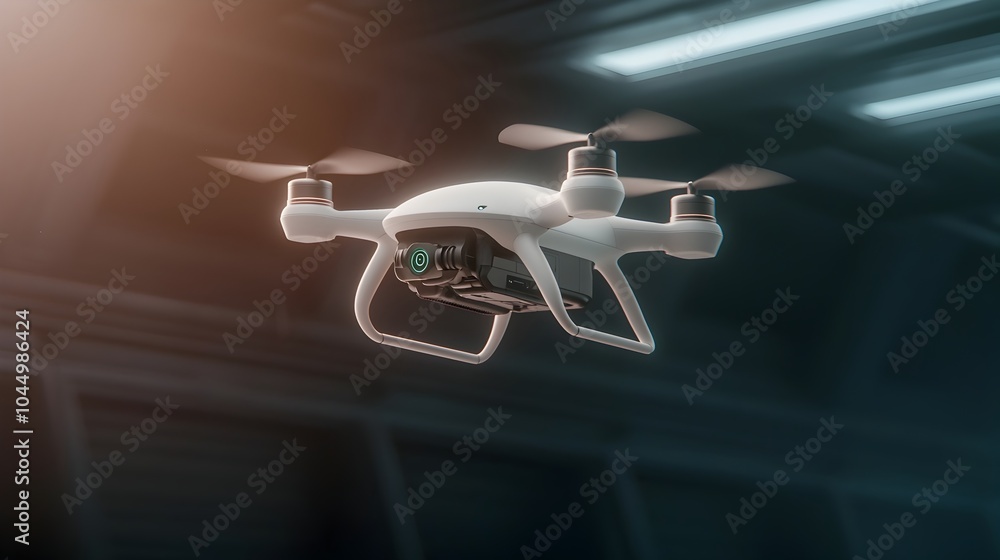 Leinwandbilder a futuristic autonomous delivery drone with a sleek high efficiency design featuring advanced propel