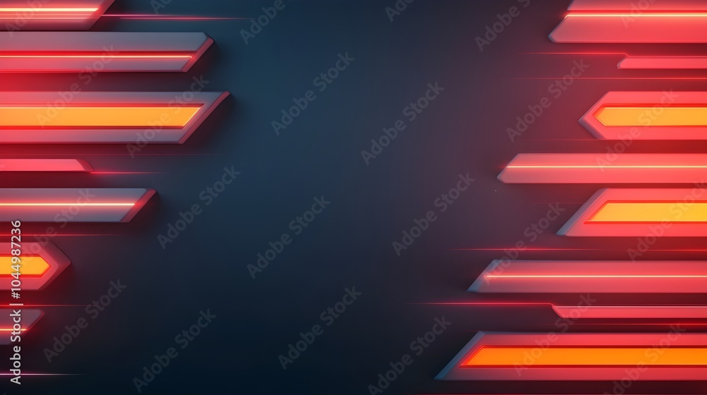Poster captivating futuristic digital background featuring a dark atmosphere filled with overlapping geomet