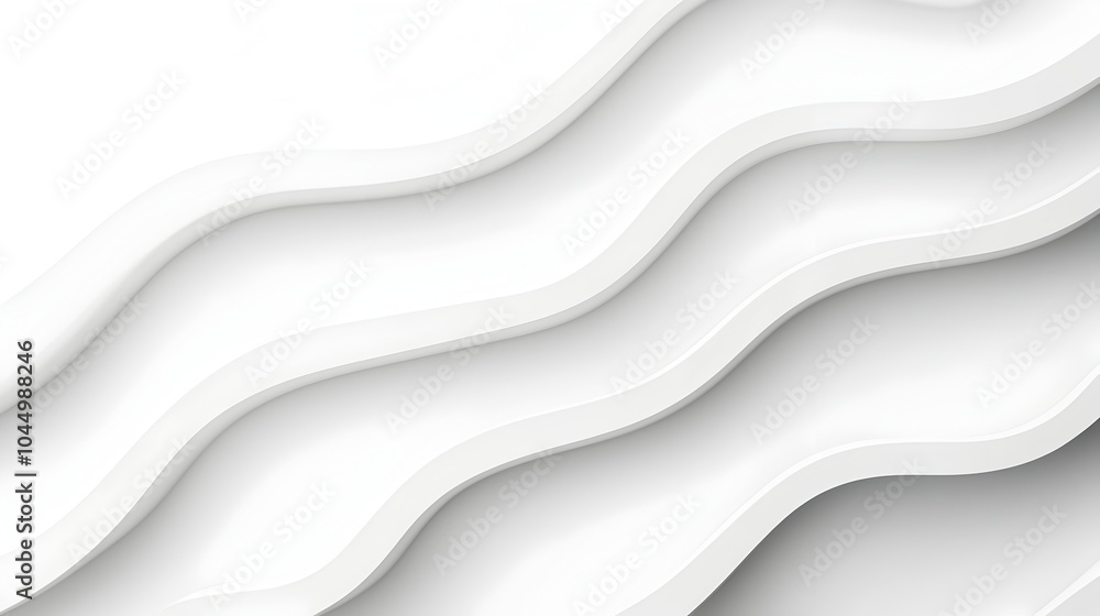 Aufkleber Smooth white futuristic background featuring minimalist geometric patterns soft gradients and subtle light reflections creating a clean contemporary and visually striking composition