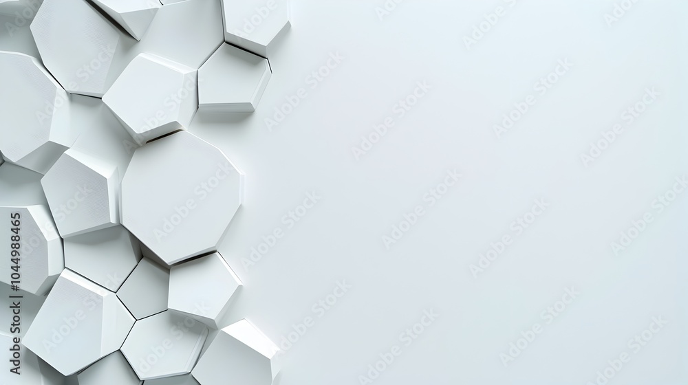 Poster Minimalistic smooth metallic surface with soft shadowed geometric patterns and a sleek modern layout creating an advanced digital and futuristic feel