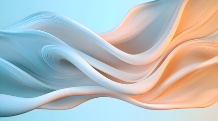 Stunning abstract wavy glass shapes with soft light reflections and flowing curves forming a sleek and futuristic digital background with elegant elements and a aesthetic