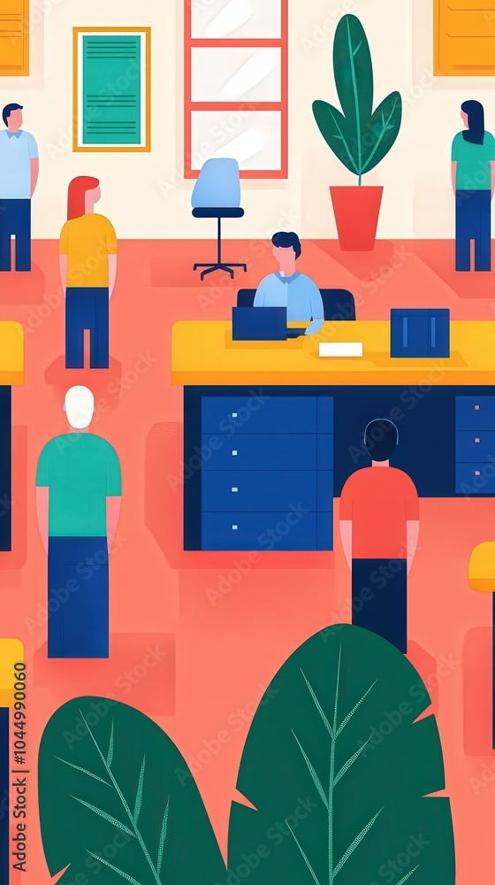 Poster collaborative work environment embracing diversity and team dynamics in the workplace