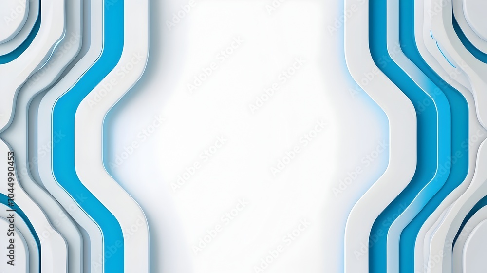 Poster futuristic minimalist background featuring a sleek clean design with a palette of cool blue and whit