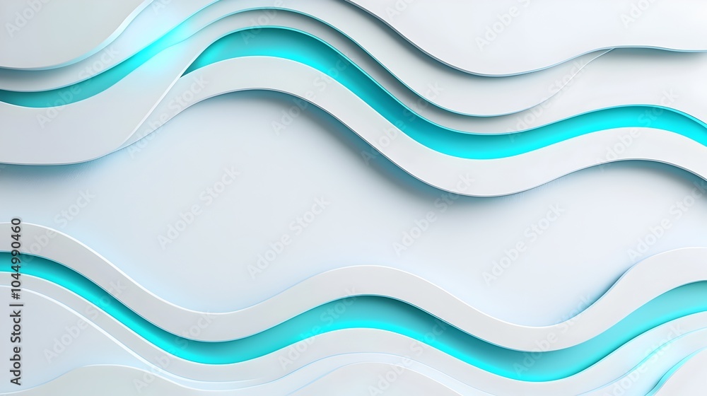 Poster stunning abstract futuristic background featuring a clean minimalist design with glowing blue and wh