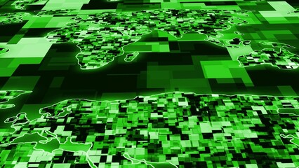 News background image, Earth technology news background, Digital news background