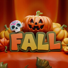 Holiday poster for automn advertisement.