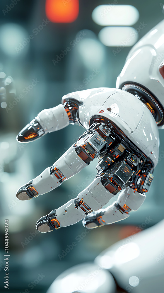 Aufkleber the future of robotics exploring the intricacies of a mechanical hand in modern technology