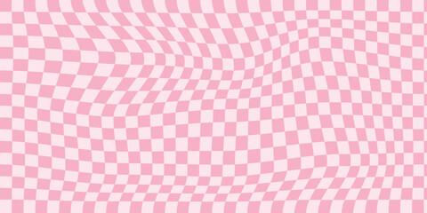 Amazing checker board, Chess board abstract, New checker abstract image, checkerboard backgrounds in red white colors. Groovy hippie chessboard pattern. Retro 60s 70s psychedelic design.Gingham vector