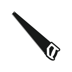 Hand Saw Wood, Vector Saw illustration For Sawing Wood