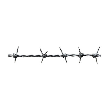 recommend clip art: barbed wire on transparent background PNG Generative AI