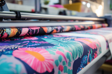Textile printing uses heat to transfer designs from paper to fabric
