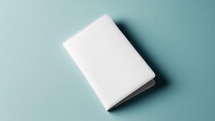 High-quality leather passport cover mockup featuring a detailed texture, ideal for displaying custom designs or branding for luxury travel accessories and fashion products.