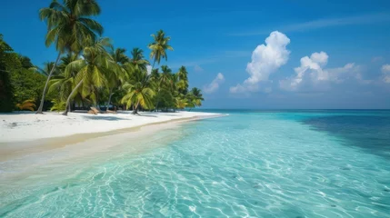 Poster de jardin  Tranquil Tropical Beach  © Imsuniyah