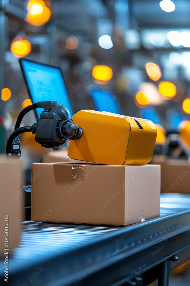 Poster innovative robotics in modern industrial automation streamlining efficiency and productivity in pack