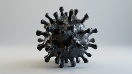 Fototapeta premium Black Coronavirus Model