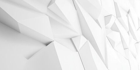 Obraz premium 3d image, design of an abstract and modern white background. template for presentation, power point, poster, web, backrog. tehcnological and geometrical background. laptop. architectural.